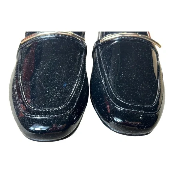 Steve Madden CALIBRI BLACK PATENT Slingback shoes - Picture 9 of 13